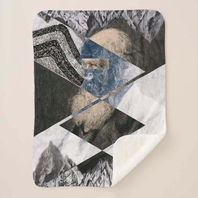 Darwin era un geólogo de una pequeña manta Sherpa (Anverso)