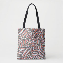 Darya | Bolsa de mano de arte abstracto dibujado a