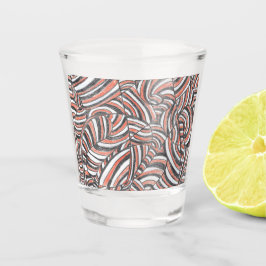 Darya | Vasos de chupito de arte abstracto dibujad