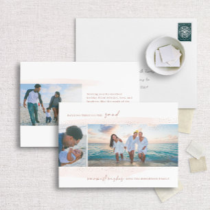 Dashing a través de la tarjeta de fotos de festivi