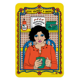 Date un respiro_B_4x6 Imán de refrigerador