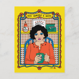 Date un respiro_B_ Tarjeta postal