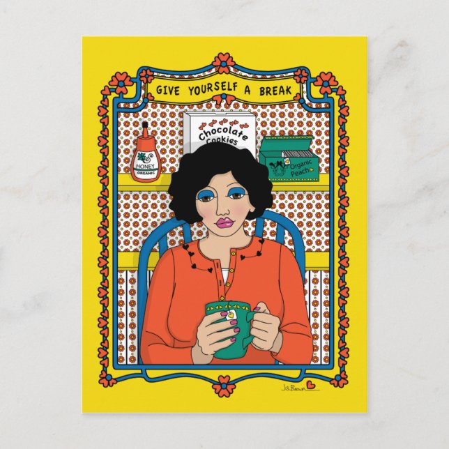 Date un respiro_B_ Tarjeta postal (Anverso)