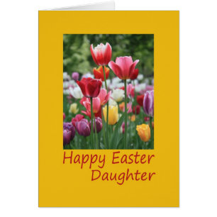 Daughter Easter Tulip card