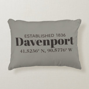 Davenport, Iowa coordina la almohada