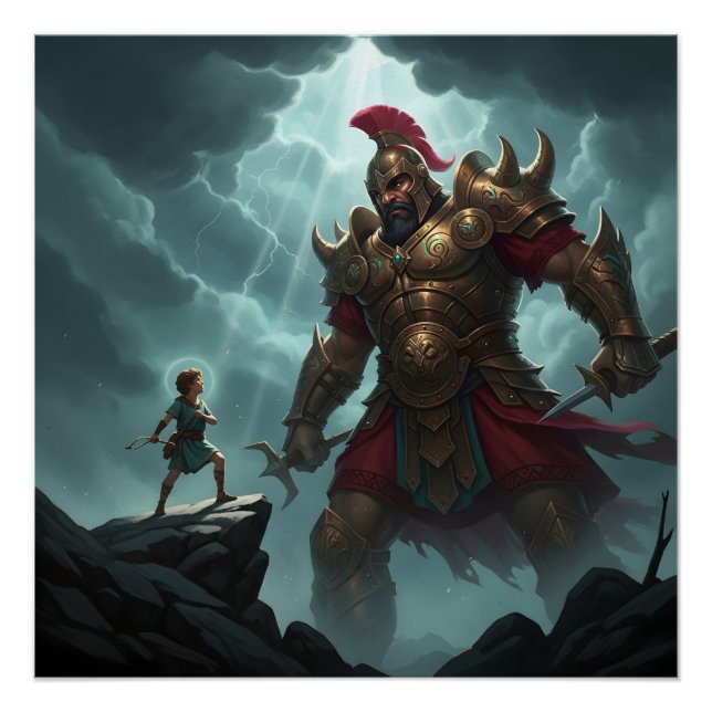 David and Goliath Poster (Anverso)