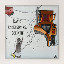 David Anderson vs. Goliath 20 x 20 Jigsaw Puzzle