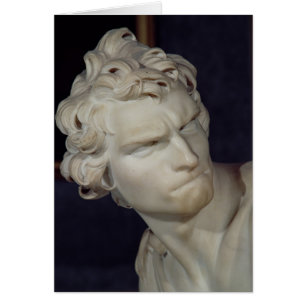 David, detalle de la cabeza, 1623-23