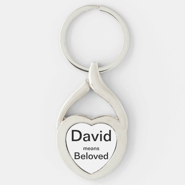 David significa el llavero querido (Anverso)