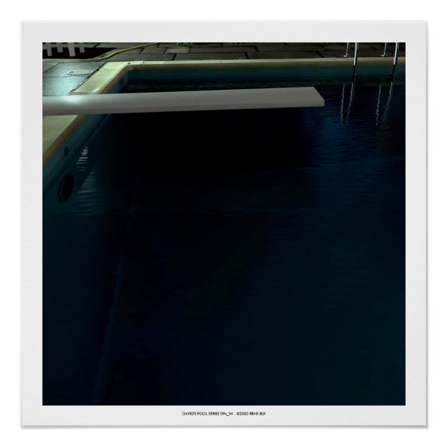 DAVID'S POOL SERIES 09c_04- 3D Computer ART Poster (Anverso)