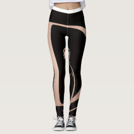 Davina Fit Logo Leggings de Fitness Elegantes para