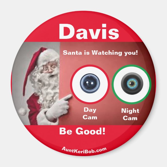 Davis Santa observa el imán (Frente)