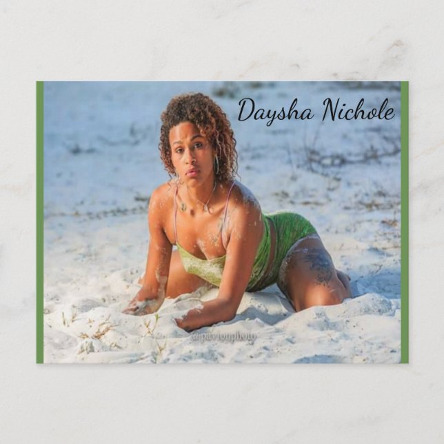 Daysha Nichole McGinnis, playa, postal (Anverso)