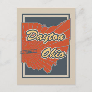 Dayton, tarjeta postal Ohio - postal de viaje