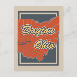 Dayton, tarjeta postal Ohio - postal de viaje