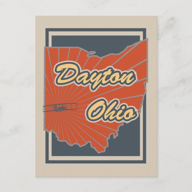 Dayton, tarjeta postal Ohio - postal de viaje (Anverso)