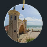 Daytona Beach Bandshell en el ornamento del paseo<br><div class="desc">Artículo hermoso con el anfiteatro histórico del bandshell de Daytona Beach en el paseo marítimo construido totalmente de cáscara del coquina del Océano Atlántico.</div>