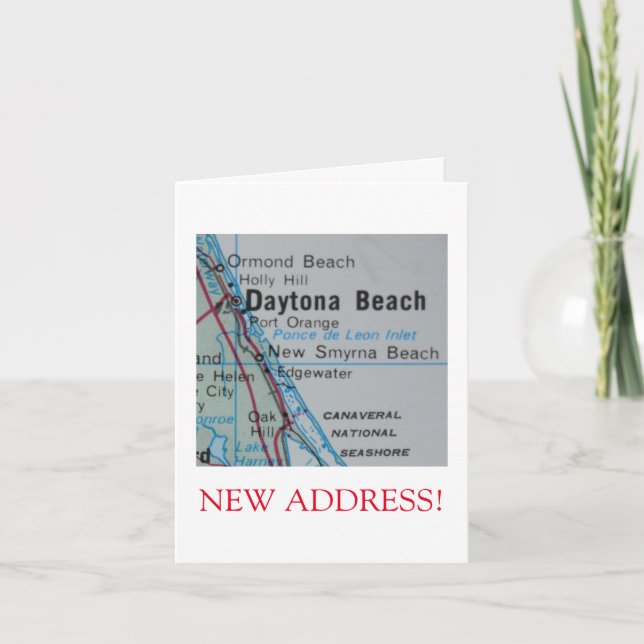 Daytona Beach Nueva invitación de direcciones (Anverso)