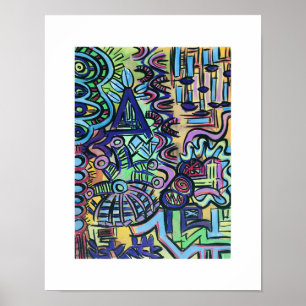 Daytripper - Arte abstracto pintado a mano