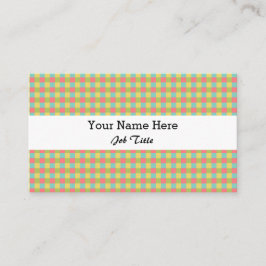 Dazzle Check tarjeta de visita blanco