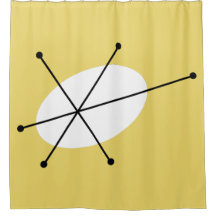 Dazzle Cortina de ducha amarilla