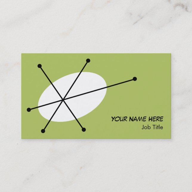 Dazzle Green tarjeta de visita (Anverso)