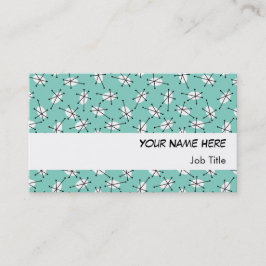 Dazzle Multi Blue tarjeta de visita banda blanca