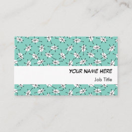 Dazzle Multi Blue tarjeta de visita banda blanca