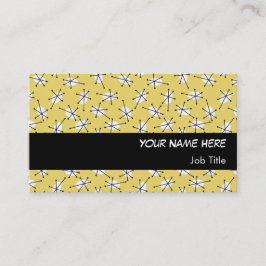 Dazzle Multi Yellow tarjeta de visita banda negra