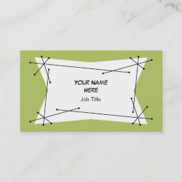 Dazzle Plaque tarjeta de visita Green