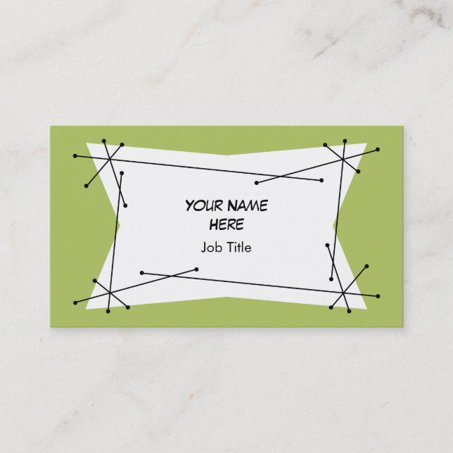 Dazzle Plaque tarjeta de visita Green (Anverso)