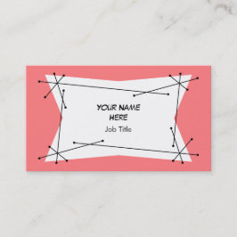 Dazzle Plaque Tarjeta de visita rosa
