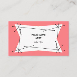 Dazzle Plaque Tarjeta de visita rosa