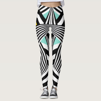 Dazzle Sazzle Leggings  Black/White Colour Touch