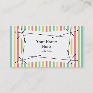 Dazzle Stripe Classic Plaque tarjeta de visita