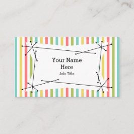 Dazzle Stripe Classic Plaque tarjeta de visita