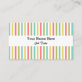 Dazzle Stripe Classic tarjeta de visita blanca