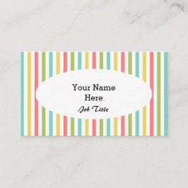 Dazzle Stripe Classic tarjeta de visita blanco ova