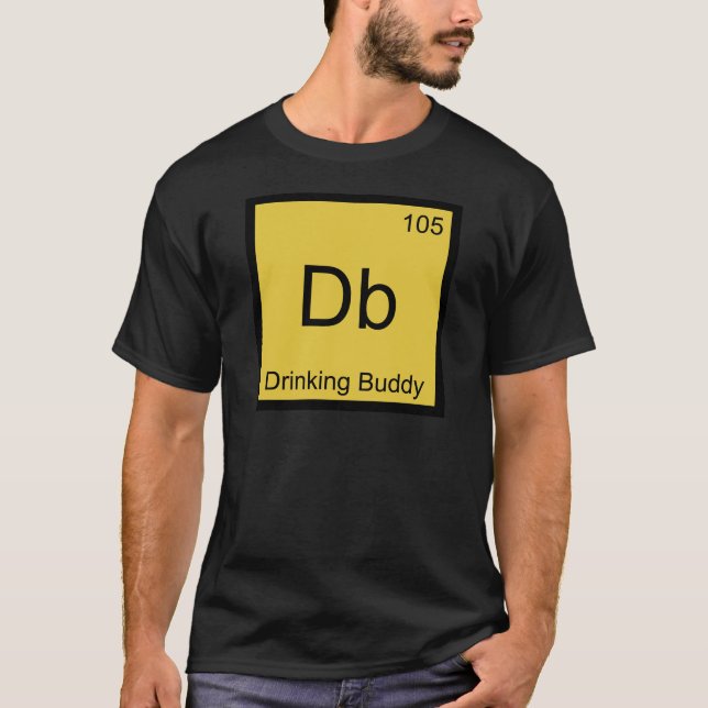 Db - Camiseta del símbolo del elemento químico de  (Anverso)