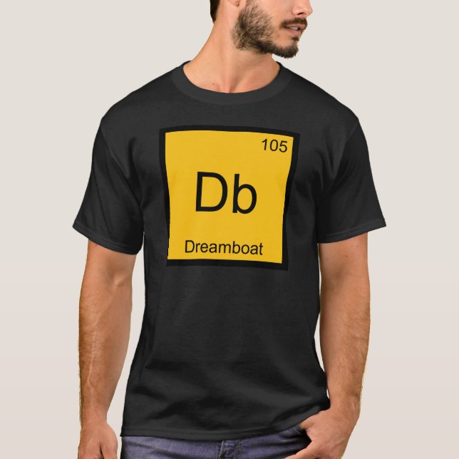 DB - Camiseta divertida del símbolo del elemento (Anverso)