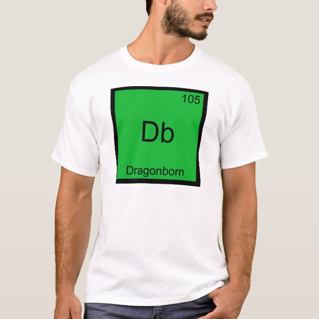 Db - Dragonborn Camiseta de símbolo de elemento de (Anverso)