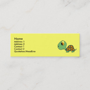 DB tarjetas de visita divertidas de la tortuga