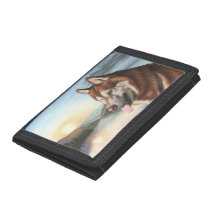 Cartera Husky Black TriFold Nylon