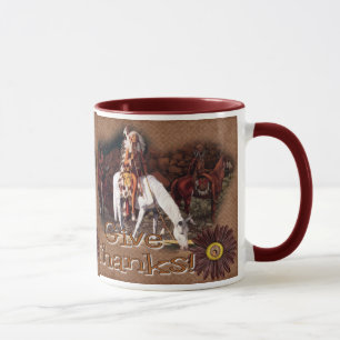 Dé a gracias la taza de café india