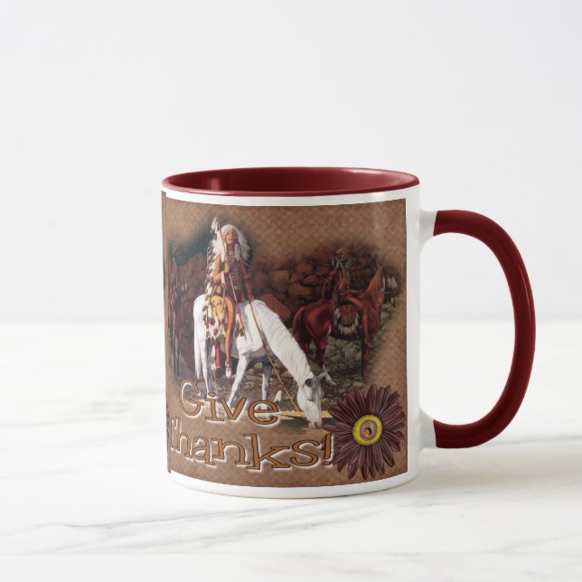 Dé a gracias la taza de café india (Derecha)