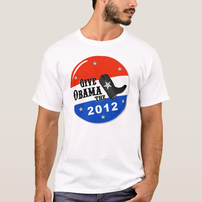 Dé a Obama la camiseta de la bota (Anverso)