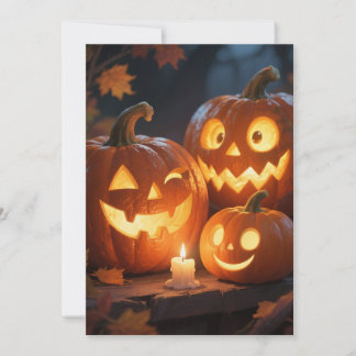 De Agradecimiento 3 Tarjeta Jack-O-Lanterns