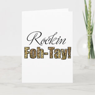De Agradecimiento 40 Aniversario o Gracias Tarjeta Rockin' Foh-Tay!