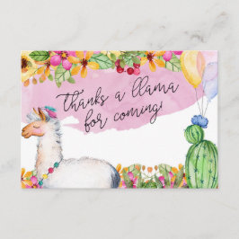 De Agradecimiento ¡Agradece una llama por venir! Tarjeta