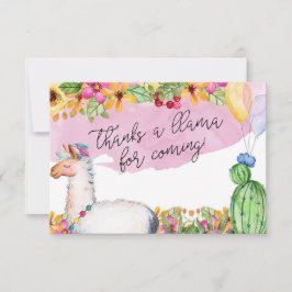 De Agradecimiento ¡Agradece una llama por venir! Tarjeta